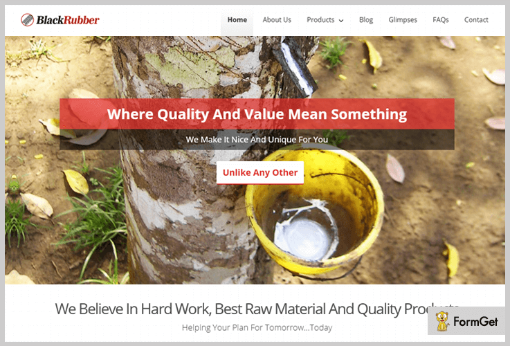 Black Rubber Industrial WordPress Theme