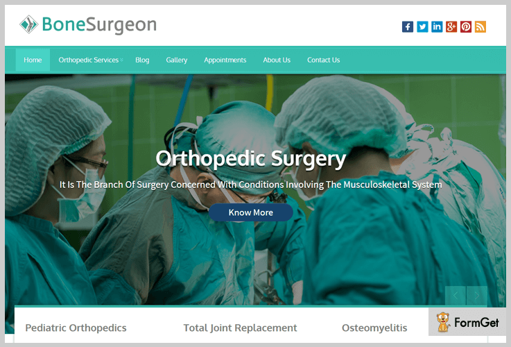 Bone Surgeon Doctor WordPress Theme