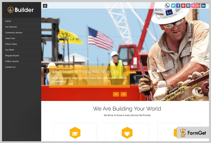 builder Construction WordPress Theme