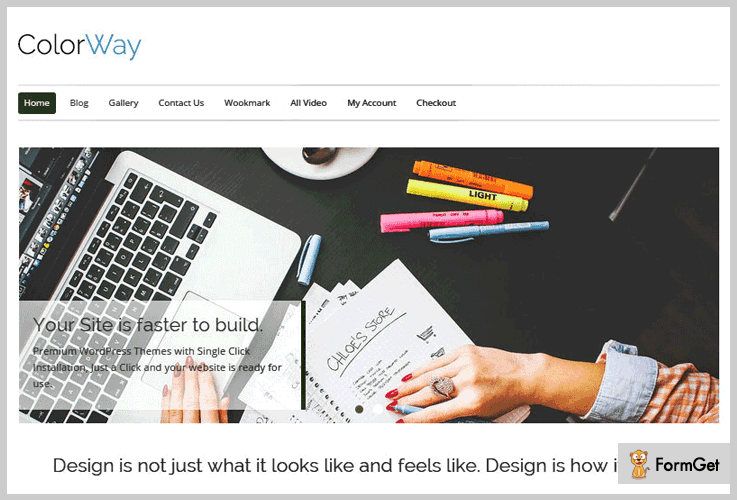 ColorWay Flat Design WordPress Theme