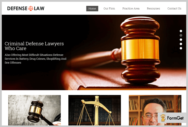 Defense Law WordPress theme