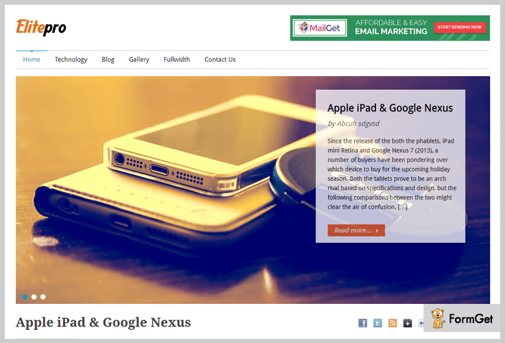 ElitePro WordPress Theme