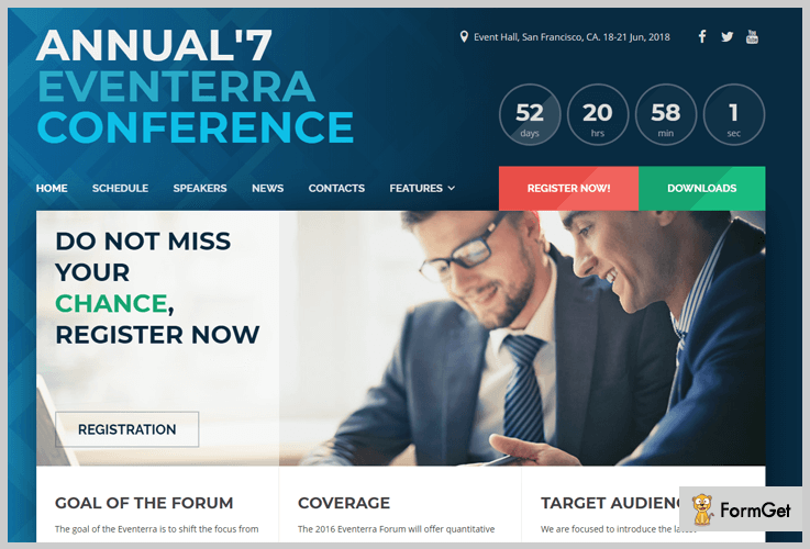 Eventerra Conference WordPress Themes