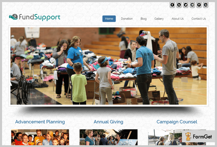  Fund Support WordPress Theme