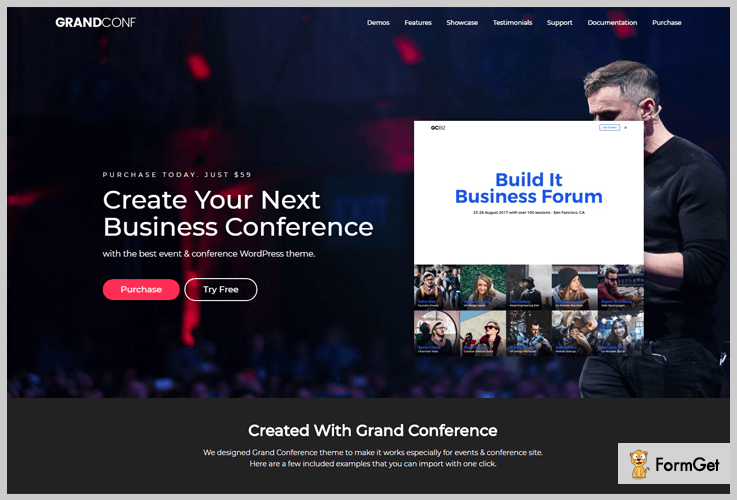 GrandConf Conference WordPress Theme