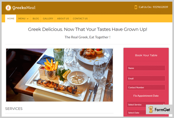 Restaurant WordPress Theme