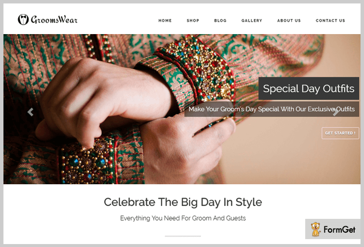 GroomsWear Store WordPress Theme