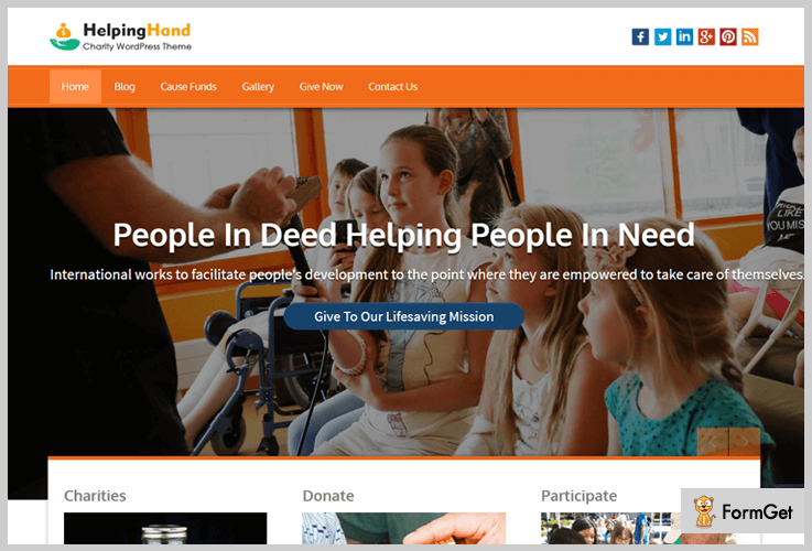 HelpingHand NGO WordPress Themes