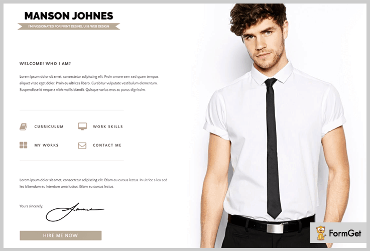 Resume WordPress Theme
