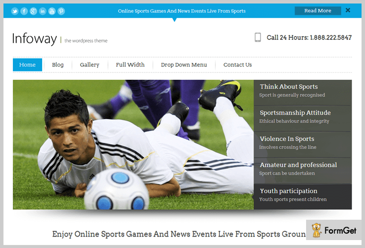 Infoway Flat Design WordPress Theme