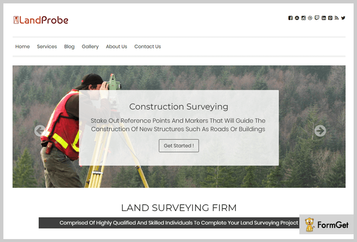 LandProbe Engineering WordPress Theme