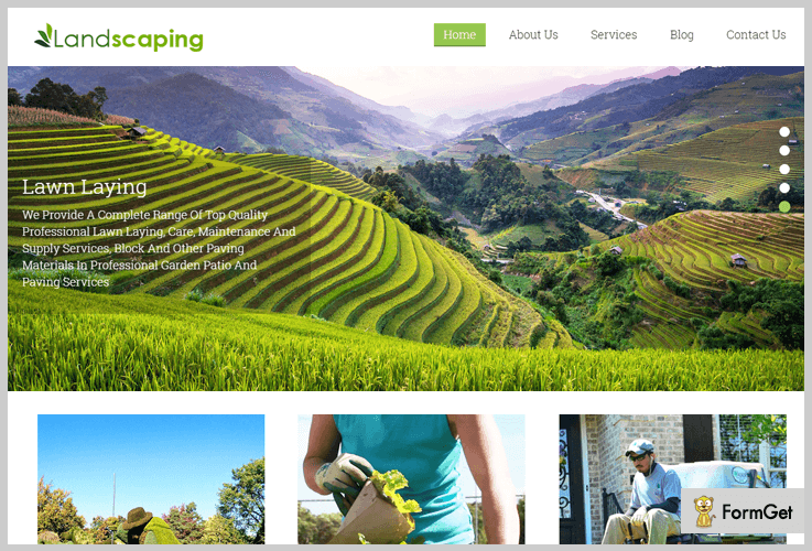 Landscaping WordPress Theme