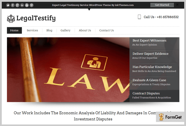 LegalTestify WordPress Theme