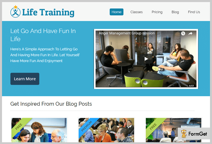 Life Training WordPress Theme