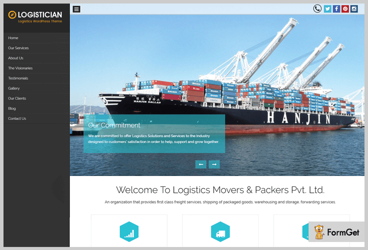 Logistician Logistics WordPress Theme