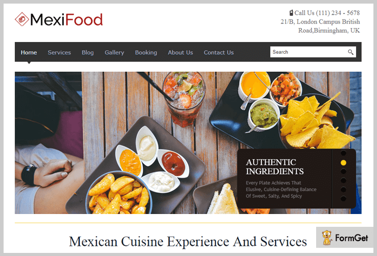 Restaurant WordPress Theme