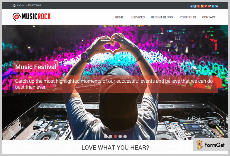 MusicRock Band WordPress Theme