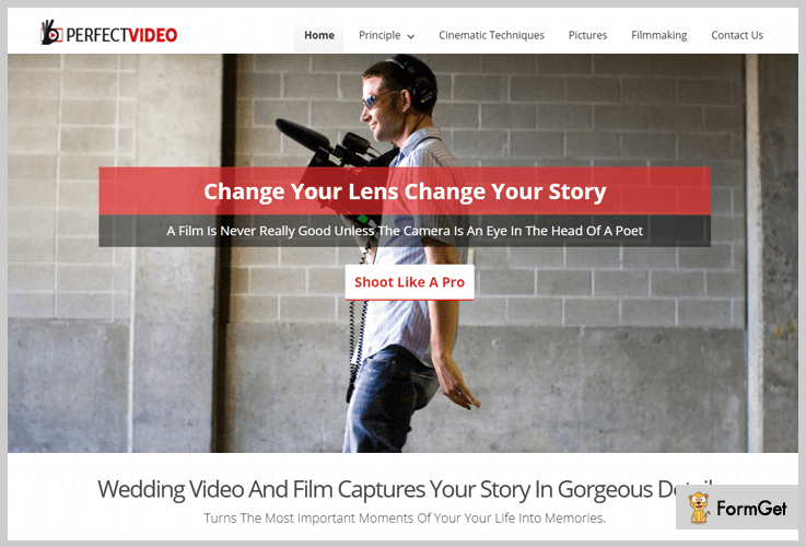 PerfectVideo Videographer WordPress Theme