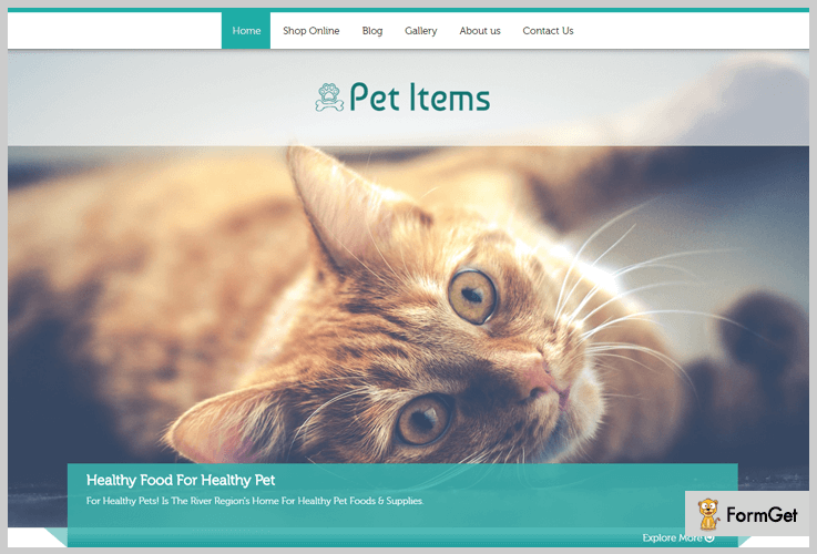 Pet Items Pet Store WordPress Theme