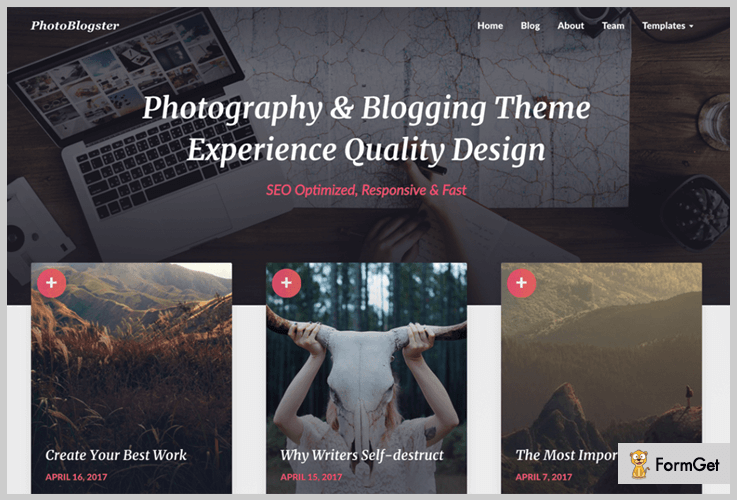 Photoblogster WordPress Photoblog Theme