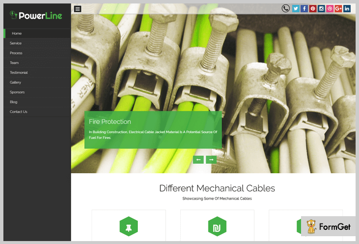 Power Line Industrial WordPress Theme