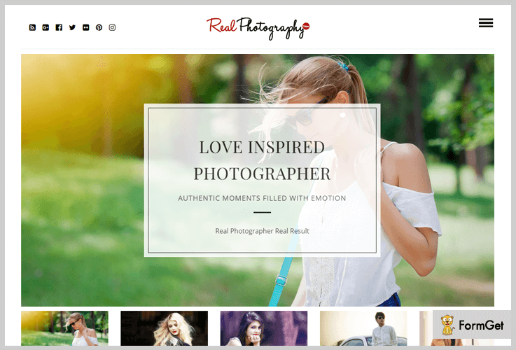Real Photography WordPress Theme