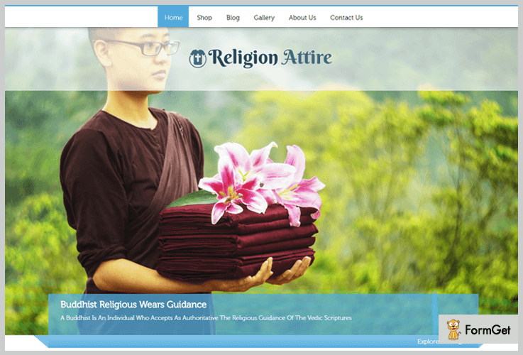 Religion Attire Store WordPress Theme