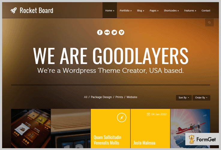 Rocket Board Metro WordPress Themes