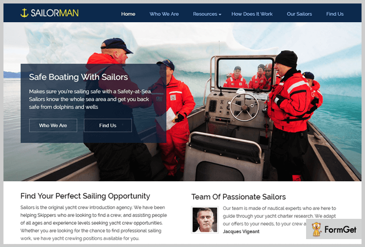 SailorMan Sailing WordPress Theme
