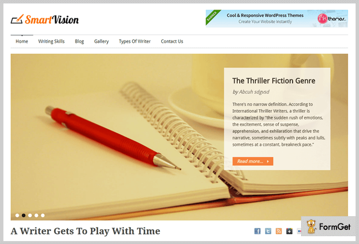 Smart Vision Blogger WordPress Theme