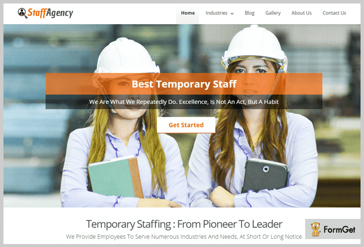 StaffAgency Human Resource WordPress Themes