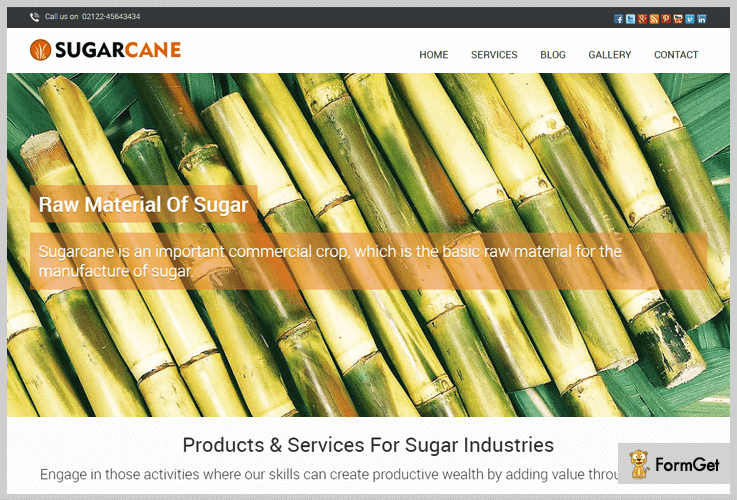  SugarCane Sugar Industry WordPress Theme