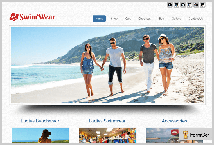SwimWear Store WordPress Theme