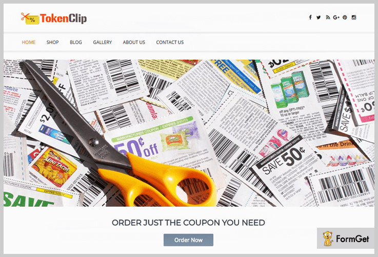 Token Clip Coupon WordPress Theme