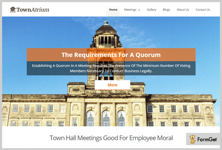 TownAtrium Conference WordPress Theme