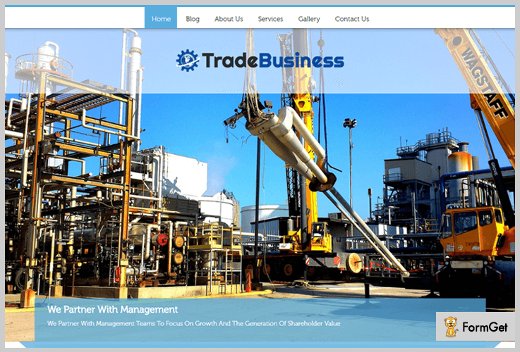 Trade Business WordPress Theme