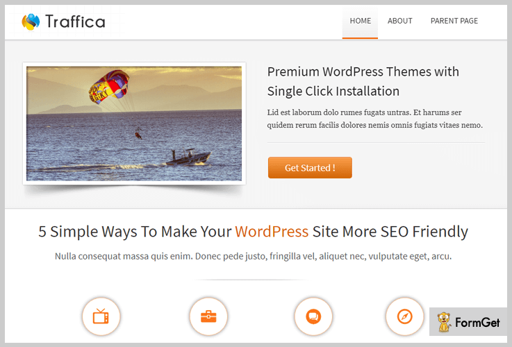 Traffica Fitness WordPress Theme