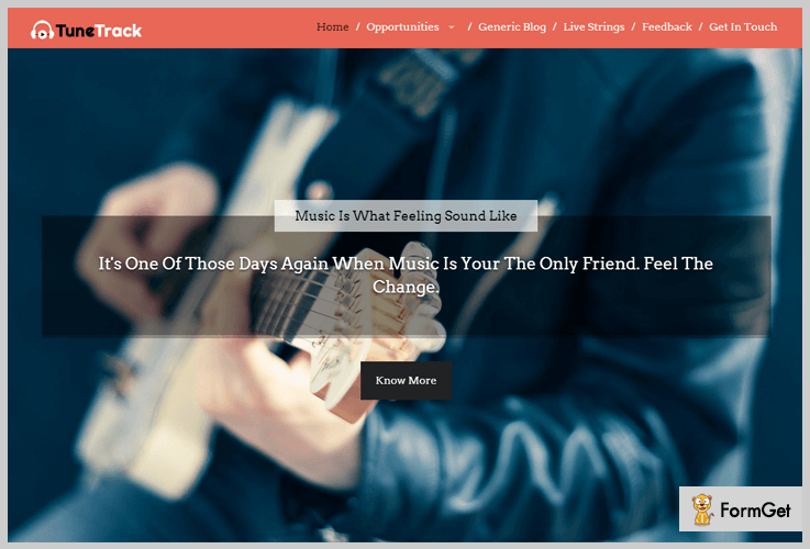 TuneTrack Band WordPress Theme