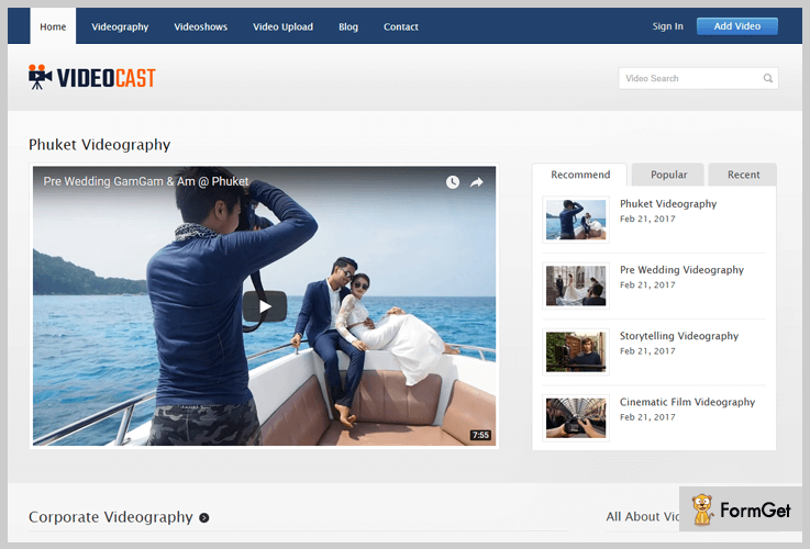 VideoCast WordPress Theme