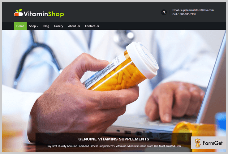 Nutrition Store WordPress Themes