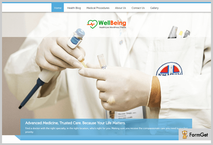 WellBeing Doctor WordPress Theme