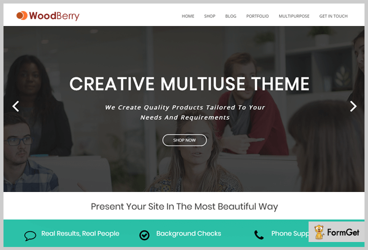 WoodBerry Simple WordPress Theme