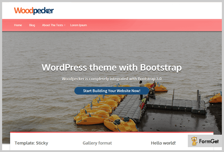 WoodPecker 6. Woodpecker Beginner WordPress Theme