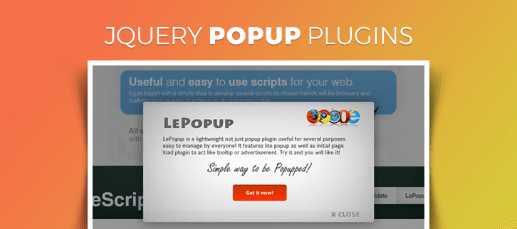 5+ Best jQuery Popup Plugins (Free and Paid) | FormGet