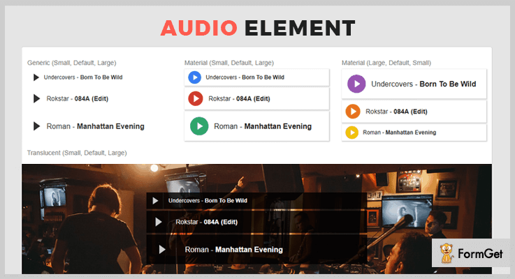 Audio Element jQuery Audio Plugin