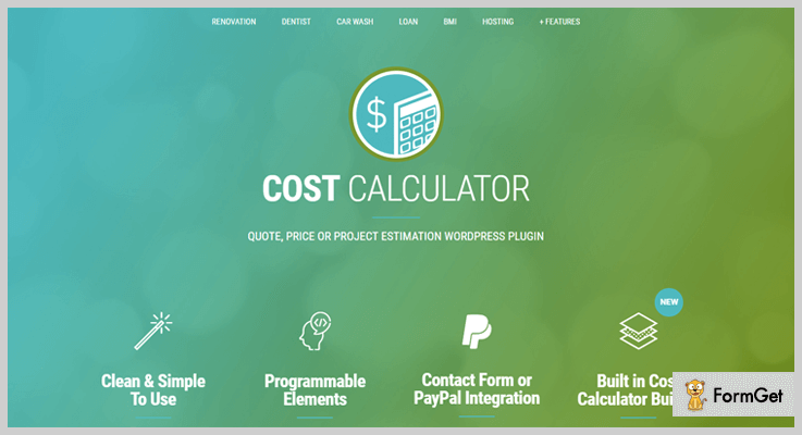 Cost Calculator WordPress Calculator Plugins