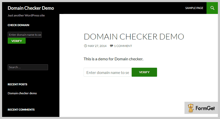 Domain Checker Shortcode Domain Checker WordPress Plugins
