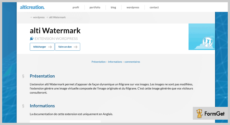 Watermark WordPress Plugin