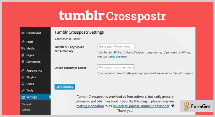 Tumblr Crosspostr WordPress Tumblr Plugins