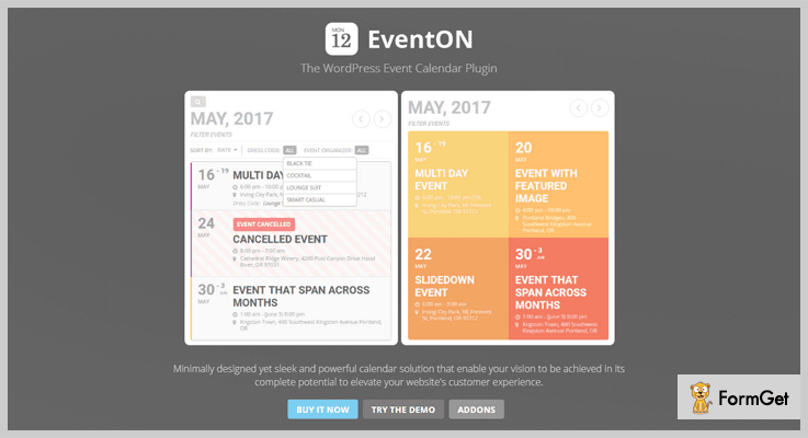  EventOn Calendar WordPress Plugins